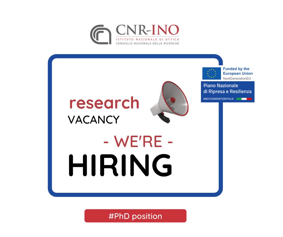 CNR-INO research vacancy